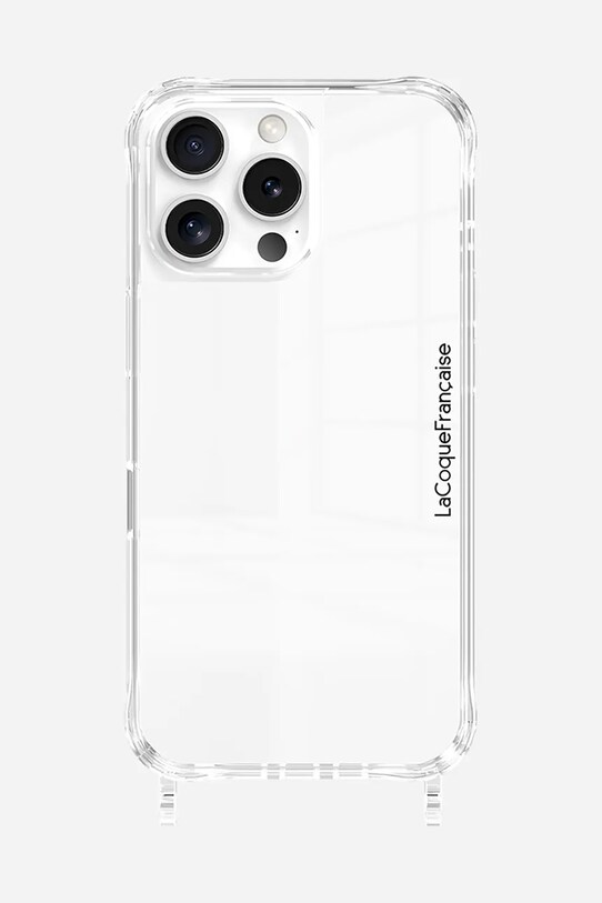 Puzdro na mobil LaCoqueFrançaise iPhone 16 Pro Max priesvitná LE317949