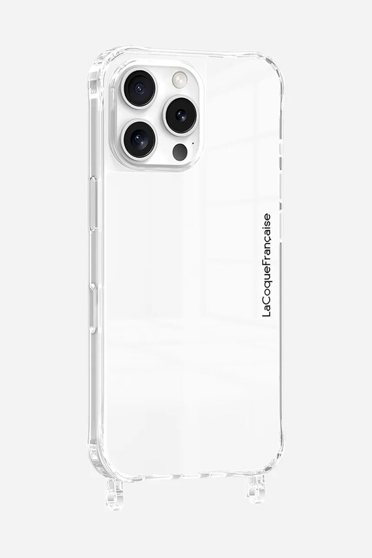 Puzdro na mobil LaCoqueFrançaise iPhone 16 Pro Max LE317949 priesvitná AA00