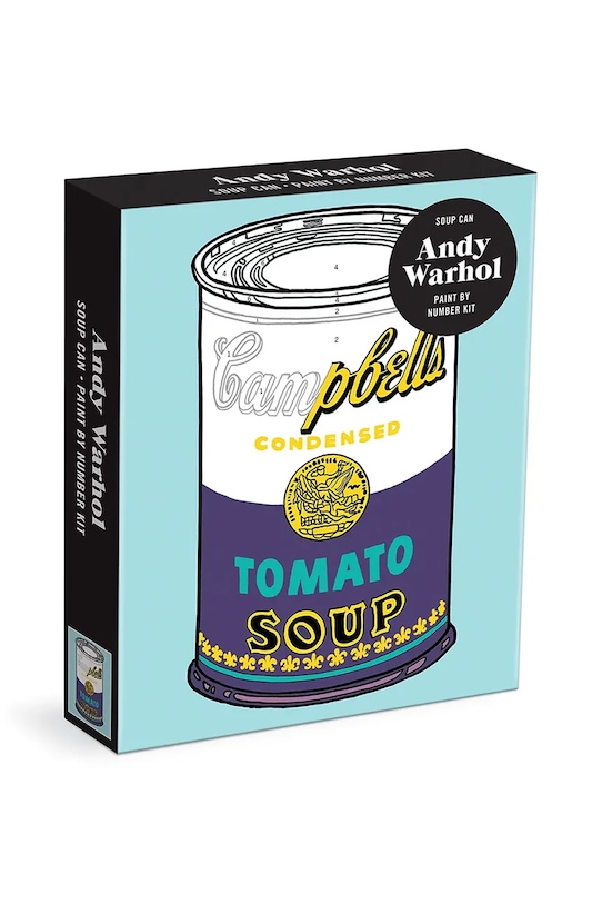 Galison zestaw do malowania po numerach Andy Warhol Soup Can multicolor 60524