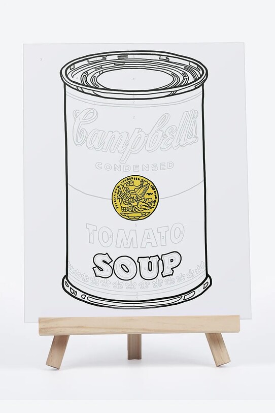 Набір для малювання за номерами Galison Andy Warhol Soup Can барвистий 60524