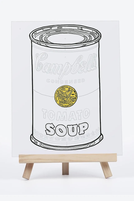Galison zestaw do malowania po numerach Andy Warhol Soup Can multicolor 60524