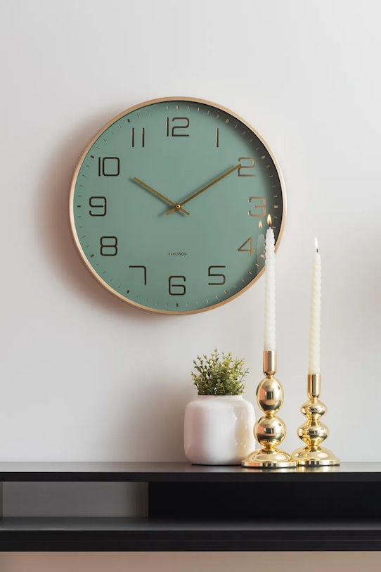 Гостиная и спальня Настенные часы Karlsson Elegance Glow KA5973GR мультиколор