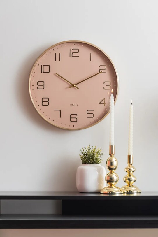 Вітальня та спальня Настінний годинник Karlsson Elegance Glow KA5973LB барвистий