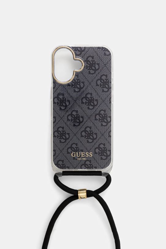 Puzdro na mobil Guess iPhone 16 GUHCP16SHC4SEK čierna AA00