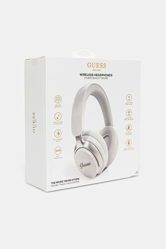 Bezdrôtové slúchadlá Guess GUBHC22PSFCSME biela