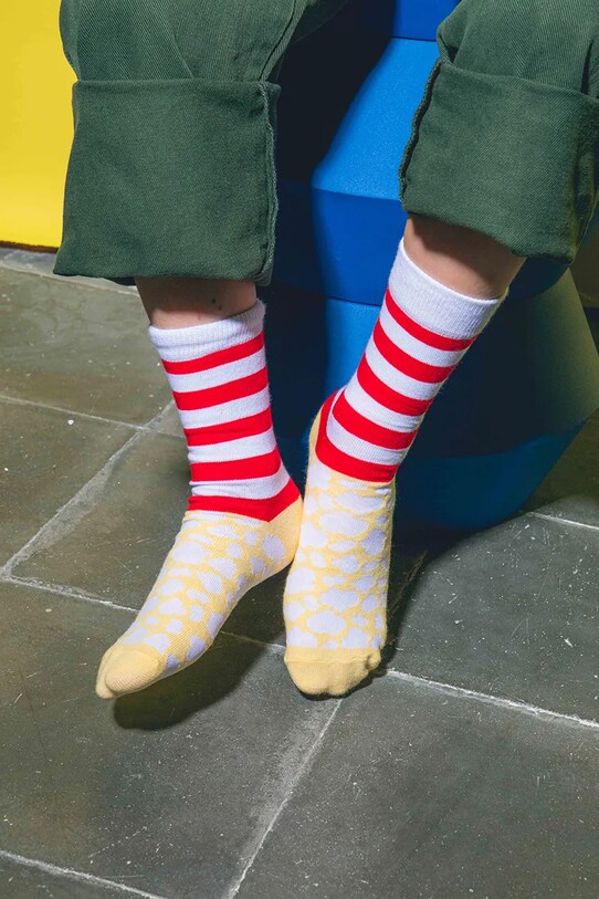 Fete Eat My Socks sosete copii Pop Corn Kids EMSKIDPCO multicolor