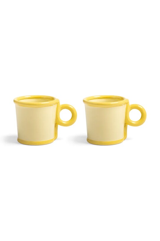 &k amsterdam zestaw kubków 300 ml 2-pack żółty 2844.02