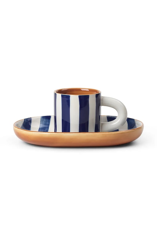 ferm LIVING cănă și farfuriuță Milu Snack Set multicolor 1104264860