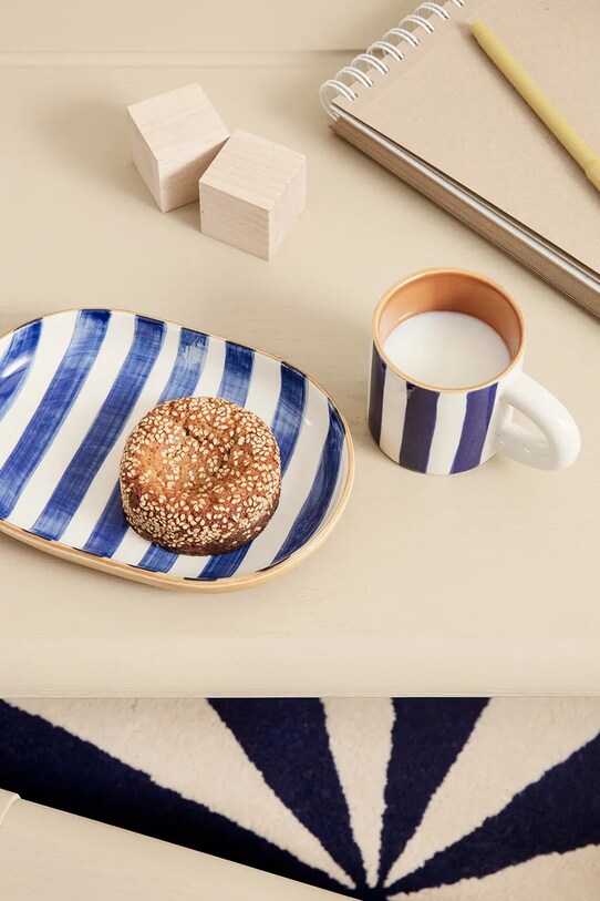 Konyha és bár ferm LIVING csésze tányérral Milu Snack Set 1104264860 többszínű