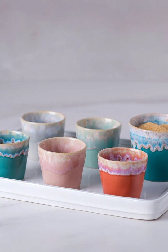 Набір чашок для еспресо Costa Nova Lungo 190 ml 6-pack LSC081.TRQ.SET6 барвистий AA00