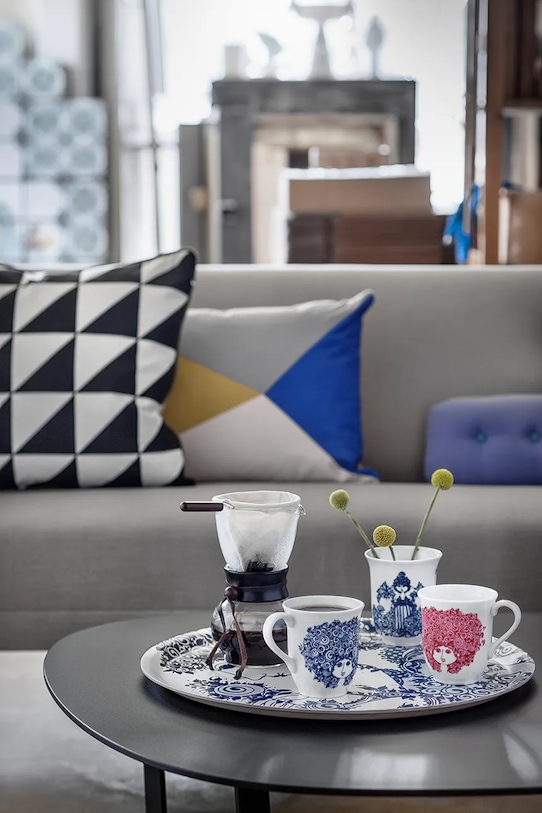 Κούπα Bjørn Wiinblad Rosalinde 350 ml 52105. σκούρο μπλε AA00