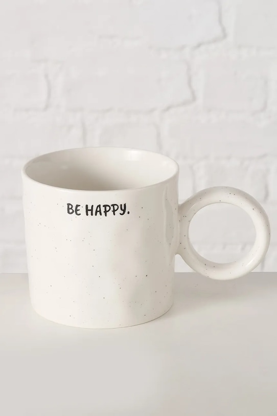 Чашка Boltze Be Happy 420 ml 2057202 білий AA00