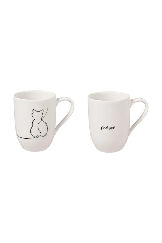 Villeroy & Boch set cani Statement Cat 280 ml 2-pack alb 10.1621.8409