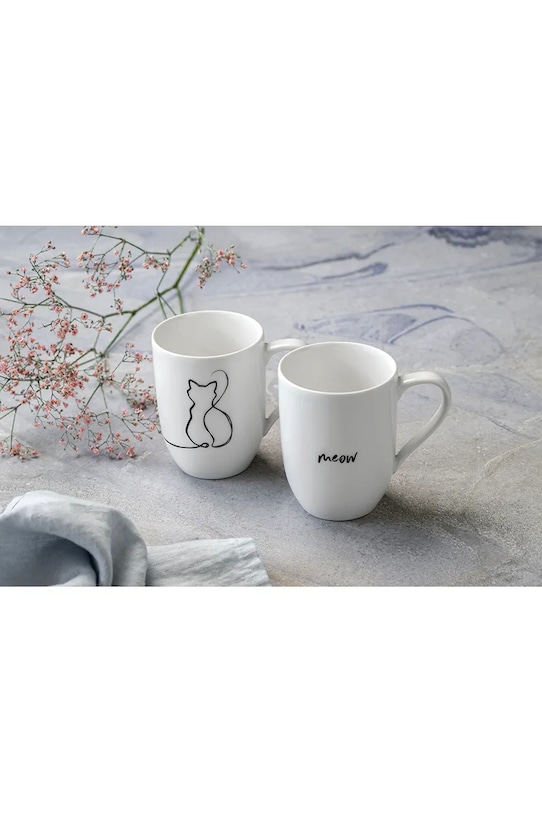 Villeroy & Boch set cani Statement Cat 280 ml 2-pack 10.1621.8409 alb