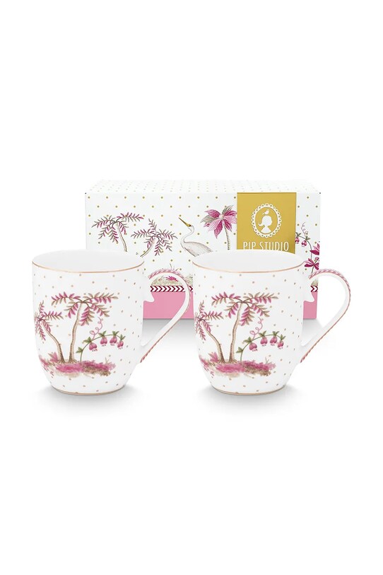 Pip Studio zestaw kubków 145 ml 2-pack biały 51002511