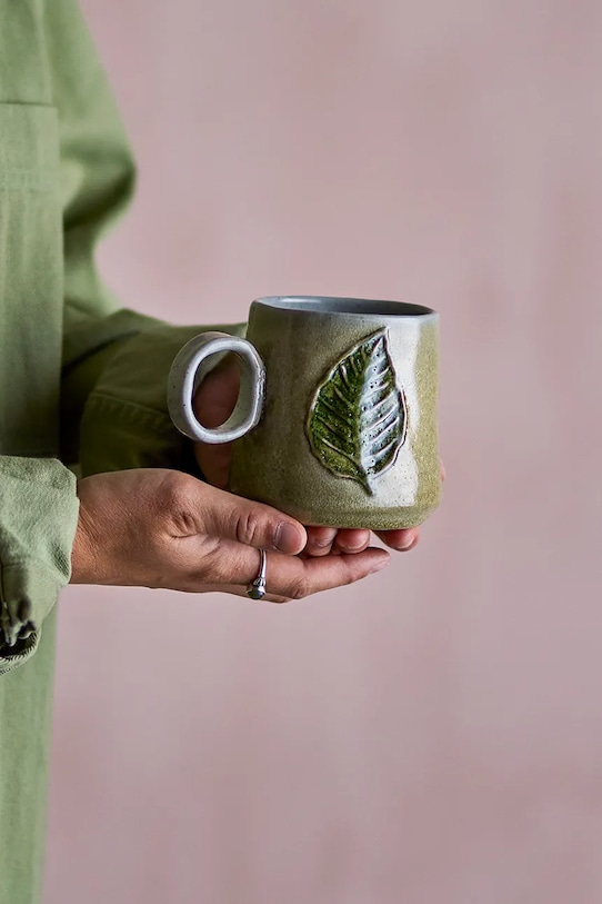 Kuchnia i bar Bloomingville kubek Jasper 500 ml 82061668 beżowy