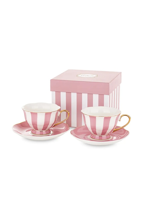 home & lifestyle set de cești și farfurioare pentru 2 persoane. 220 ml multicolor 177894