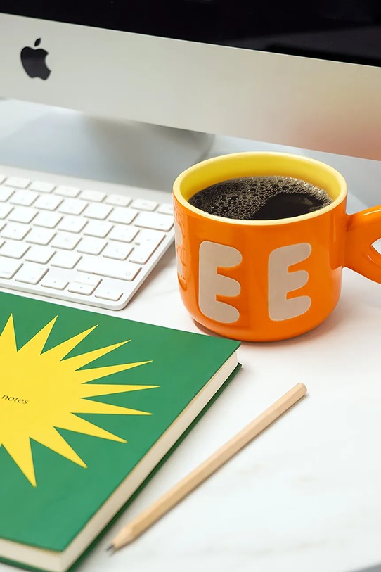 Helio Ferretti cană Orange Coffee portocaliu 122605