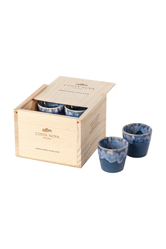 Sada šálok na espresso Costa Nova 70 ml 8-pak tmavomodrá LSCS11.DEN