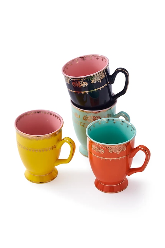 Кухня та бар Набір чашок Pols Potten 4-pack 230.400.618 барвистий