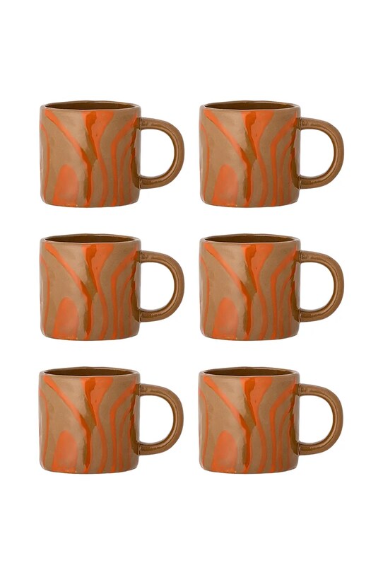 Bloomingville set căni Ninka 250 ml 6-pack portocaliu 82061583
