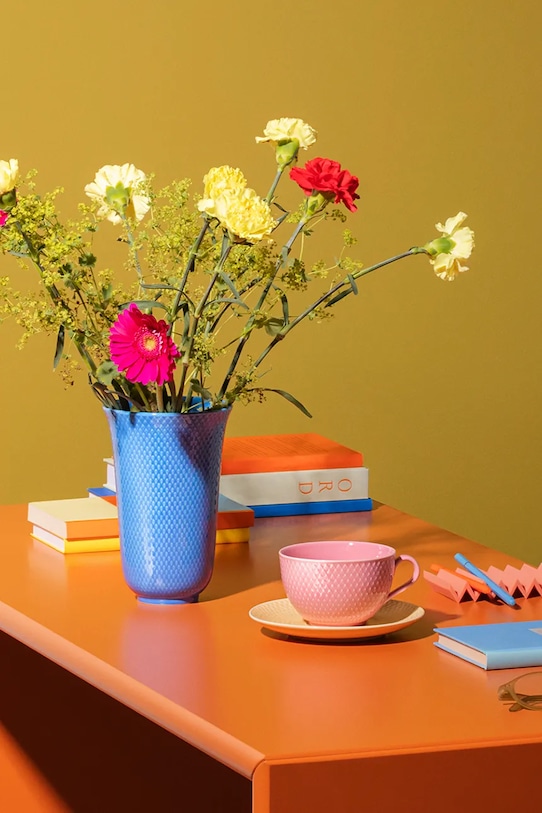 Šálek s podšálkem Lyngby Rhombe 390 ml 201340 vícebarevná AA00