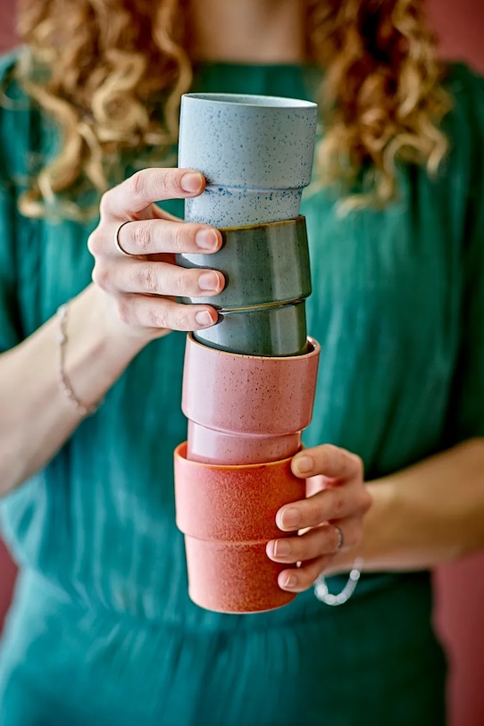 Kuchnia i bar Bloomingville zestaw kubków Ewan 150 ml 4-pack 82072580 multicolor