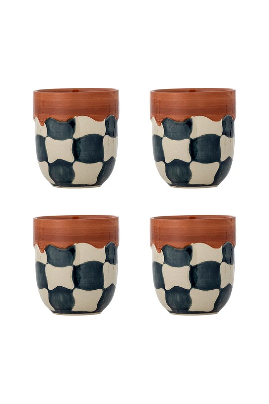 Bloomingville zestaw kubków Check 375 ml 4-pack multicolor 82072604