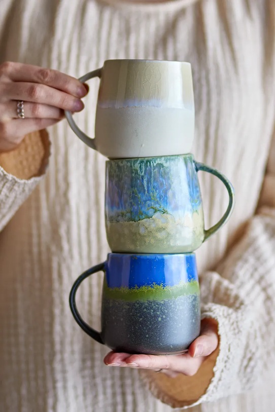 Kuchnia i bar Bloomingville zestaw kubków Cloe 460 ml 3-pack 82072530 multicolor