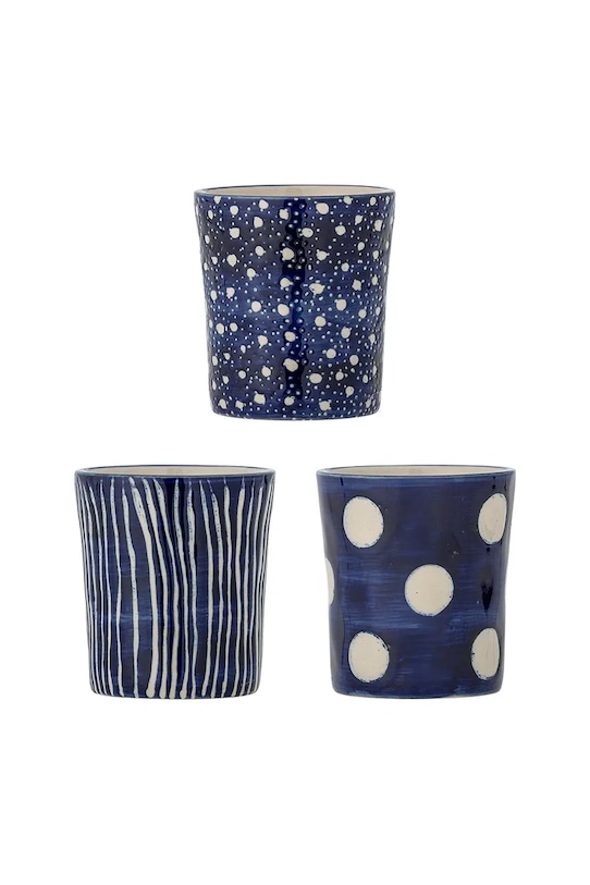 Набор кружек Bloomingville Minoa 190 ml 3 шт тёмно-синий 82072601