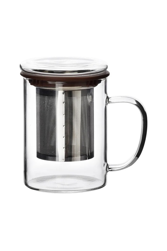 Affek Design kubek z zaparzaczem Peter 400 ml transparentny HTID2812.SR