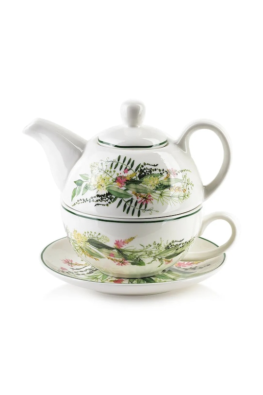 Affek Design dzbanek do herbaty z filiżanką i spodkiem I dyllic 400/300 ml multicolor HTNF3263.PROM