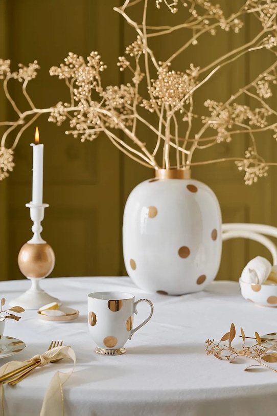 Pip Studio set de cești Dot Delight 350 ml 2-pack galben 51002517