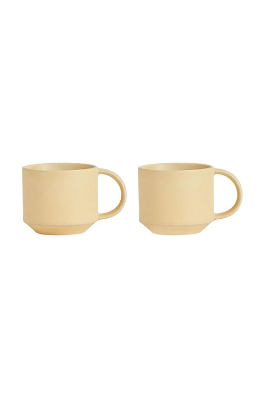 OYOY zestaw kubków Yuka 270 ml 2-pack żółty L300686