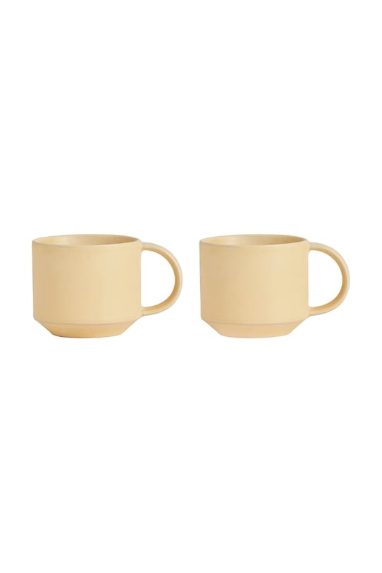OYOY zestaw kubków Yuka 270 ml 2-pack żółty L300686