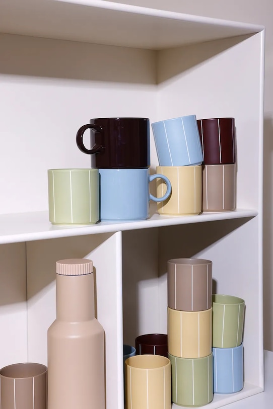 Design Letters kubek Nordic Pyjamas 250 ml żółty 10101027SOYBSTRIPE