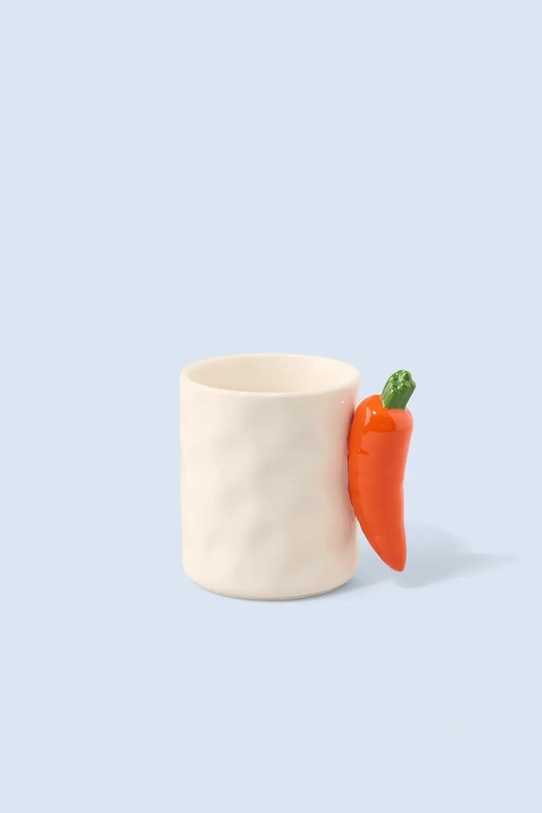 Hrnek Fluid Market 9 x 9 x 8 cm bílá AAMUGCARROT