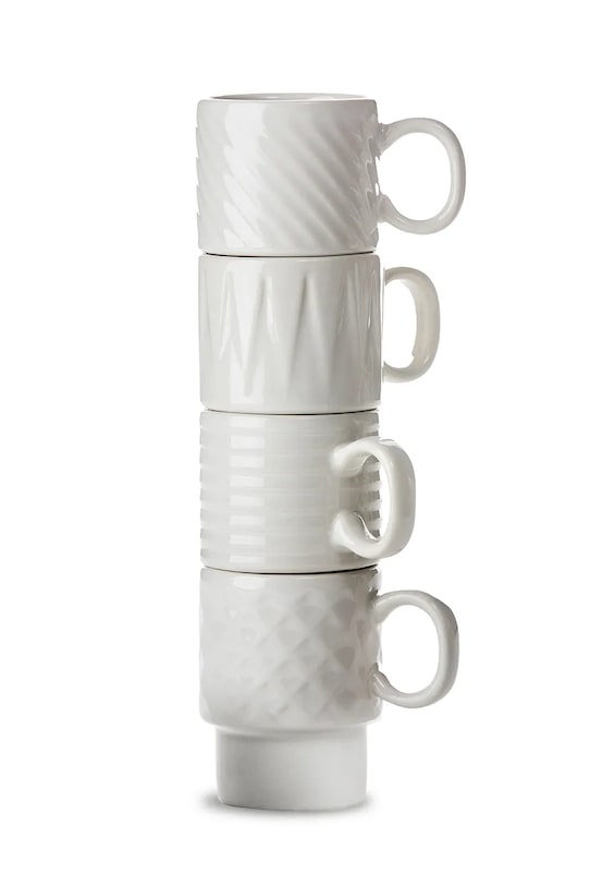 Sagaform zestaw kubków Coffee & More 100 ml 4-pack biały 5017880