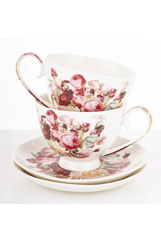 Kuchnia i bar home & lifestyle zestaw filiżanek ze spodkami dla 2 os. 250 ml 182907 multicolor