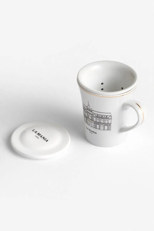 La Mania kubek z pokrywką Grand Manor 300 ml 5905549435052 biały AA00