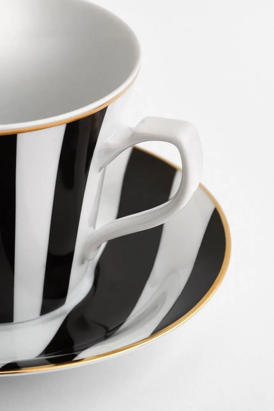 La Mania filiżanka ze spodkiem Stripes 200 ml 5905549403600 multicolor AA00