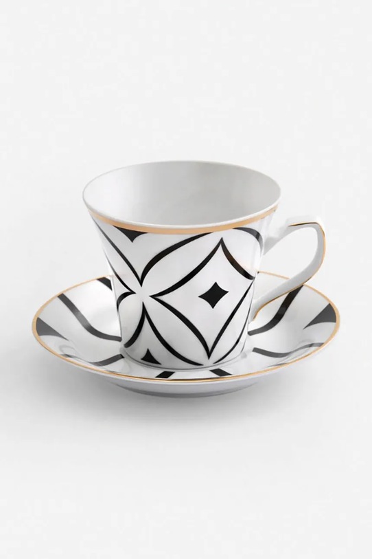 La Mania filiżanka ze spodkiem Bauhaus 200 ml multicolor 5905549406342