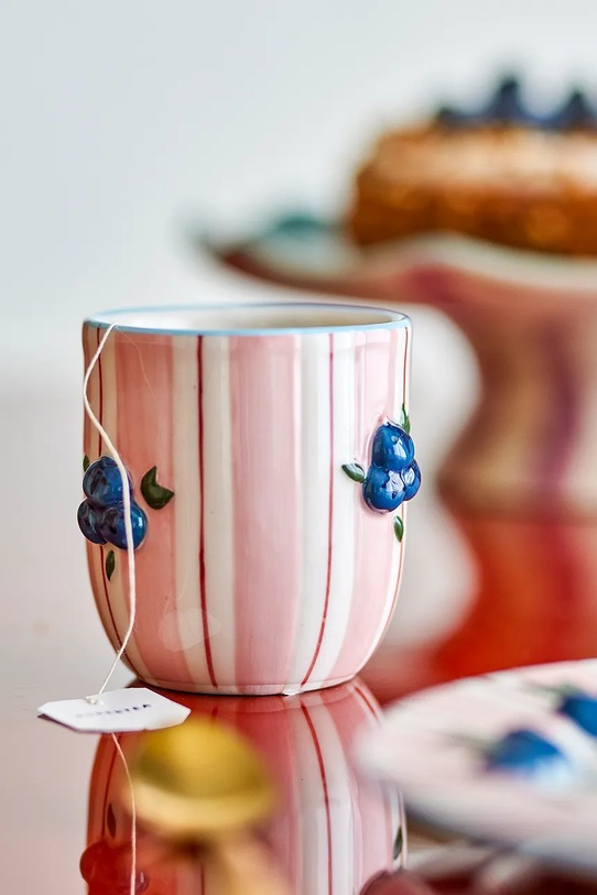 Bloomingville zestaw kubków Carry 235 ml 4-pack 82063199 różowy AA00