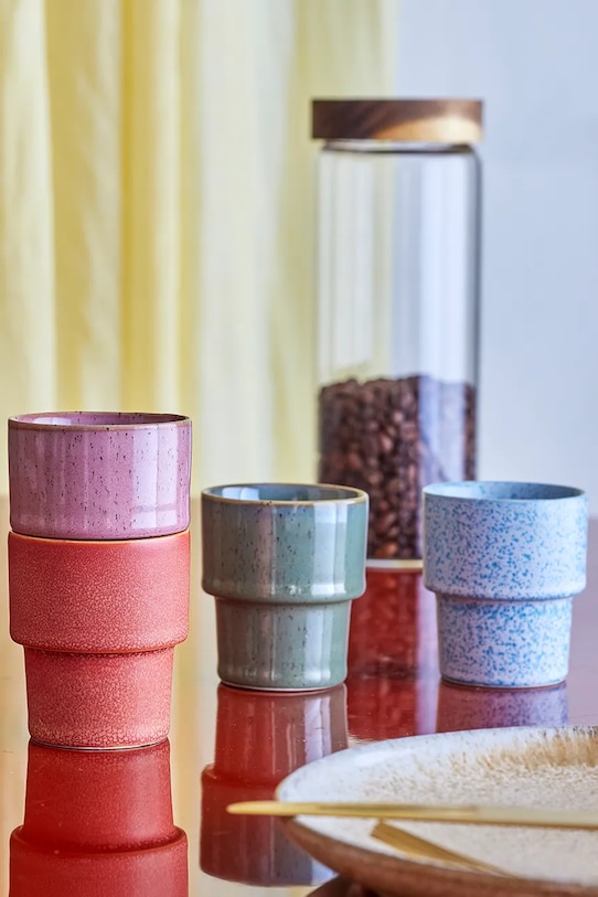 Sada šálok na espresso Bloomingville Ewan 75 ml 4-pak viacfarebná 82072775