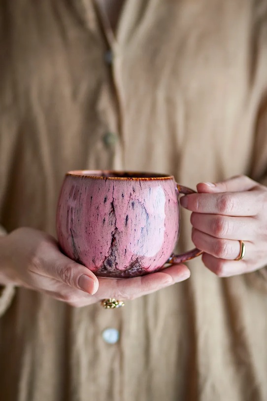 Kuchyňa a bar Sada pohárov Bloomingville Rayen 390 ml 4-pak 82072391 ružová