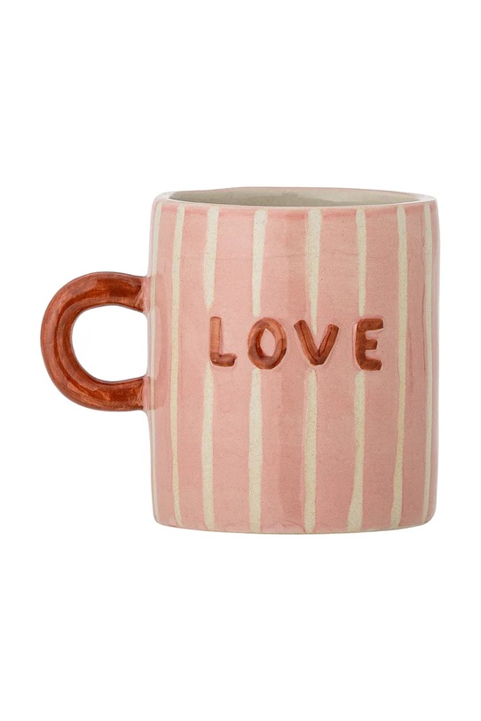 Bloomingville kubek z kamionki 8 x 9 cm 82063180 różowy AA00