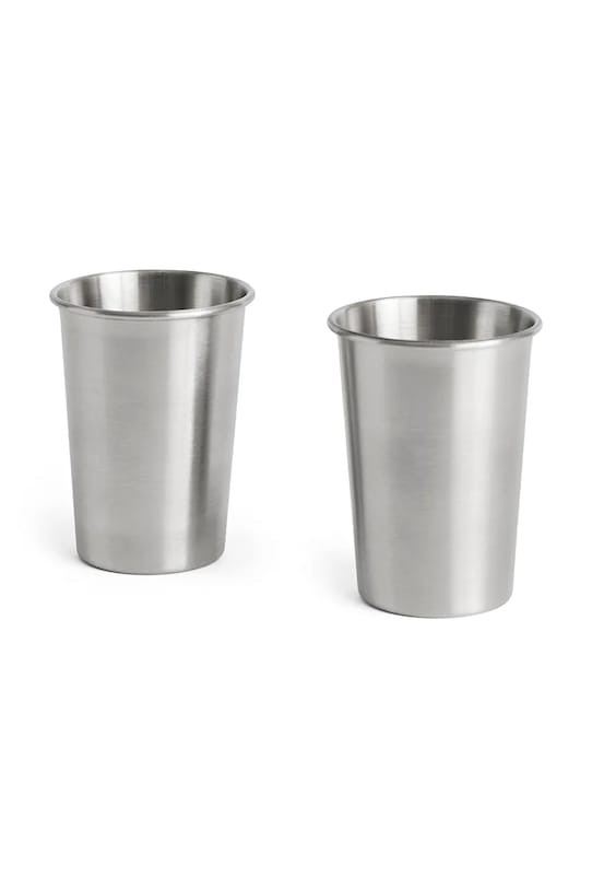 HAY set di tazze in acciaio inossidabile 11 x 8,6 x 8,6 cm grigio AE962.A668.AS24