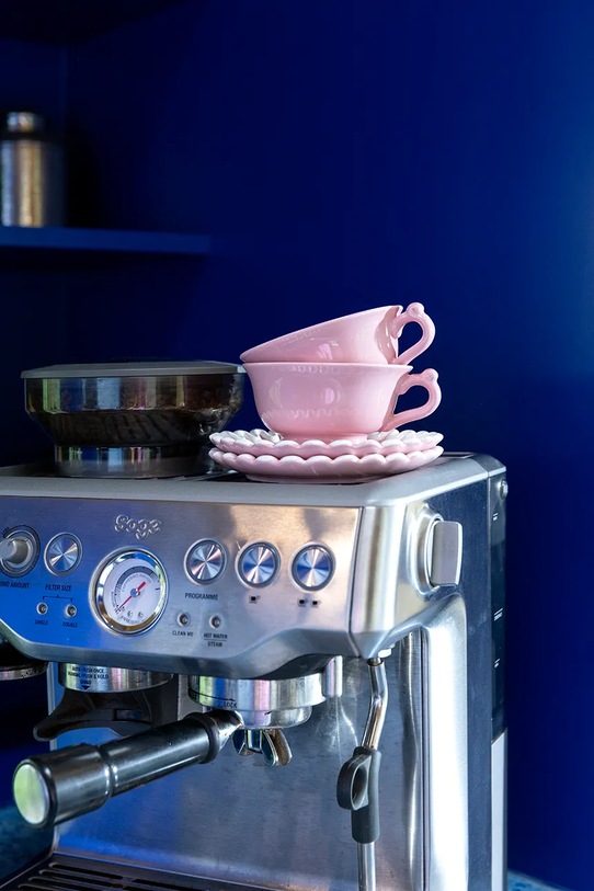 Kuchyňa a bar &k amsterdam sada šálok s podstavcom z kameniny 0,15 l 2827.06 ružová