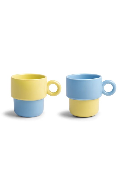 &K Amsterdam zestaw kubków z kamionki 0,2 l multicolor 2816.11