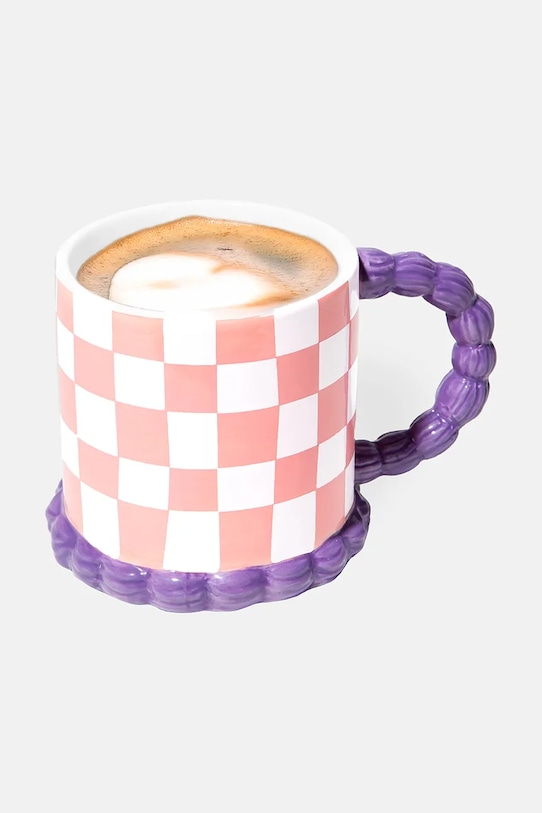 DOIY hrnček z keramiky 420 ml DYMUGSWE ružová AA00